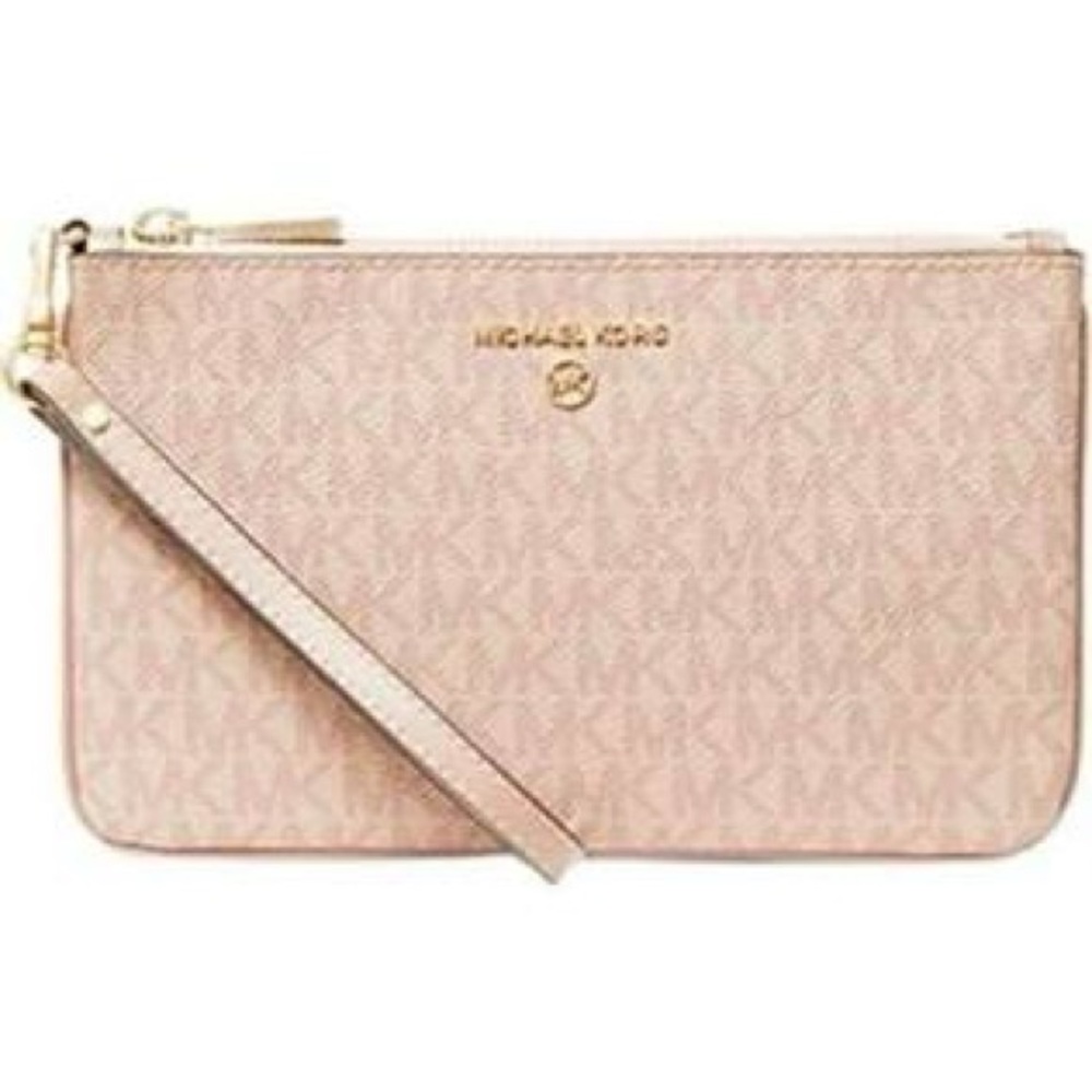 Michael Kors Womens Jet Set Charm Medium Top Zip Wristlet